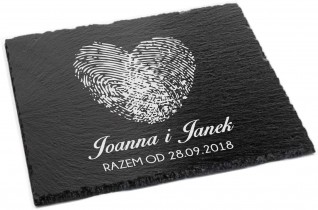 Plater z łupka z Twoim grawerem