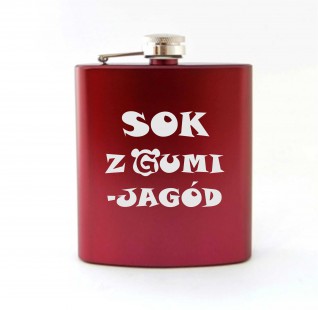 Bordowa Piersiówka z Twoim grawerem